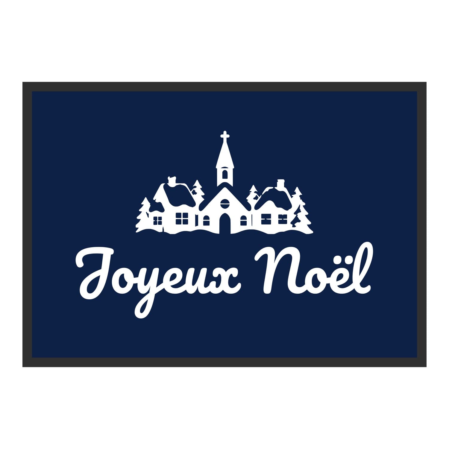 Vue du tapis Village Joyeux Noël dans son format et ses couleurs de départ