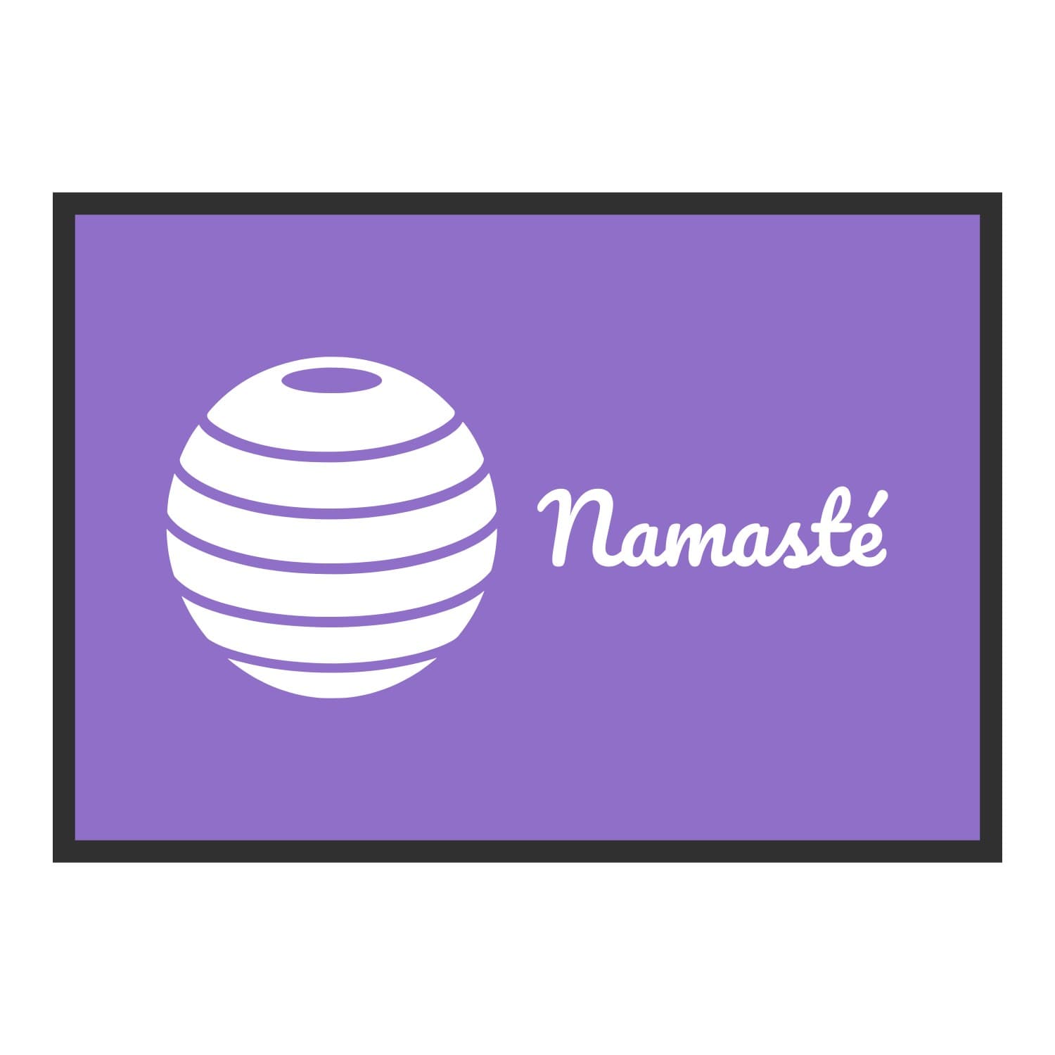 Vue du tapis Ballon Namasté dans son format et ses couleurs de départ