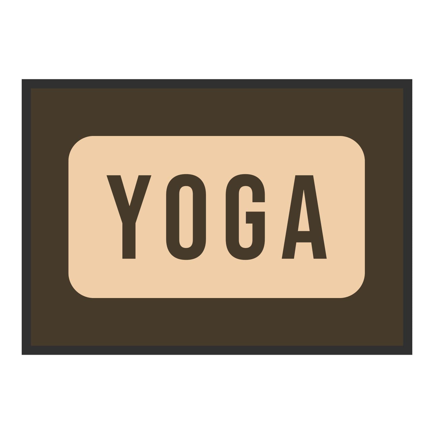 Vue du tapis Yoga panneau dans son format et ses couleurs de départ